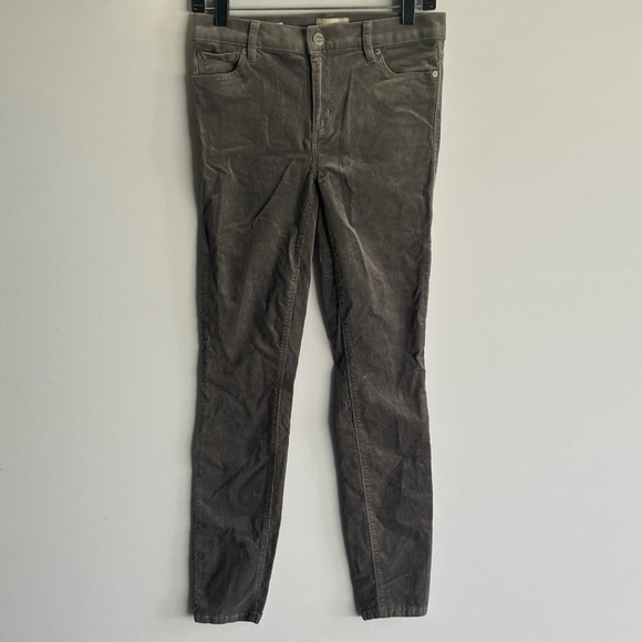 LOFT Gray Corduroy Pants - Picture 1 of 7